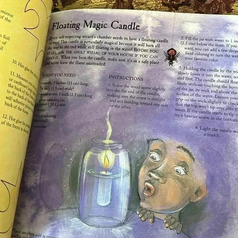 Vintage The Book of Wizard Craft Spells, Potions, Tales & 50 Things to Make Y2K - Picture 9 of 13